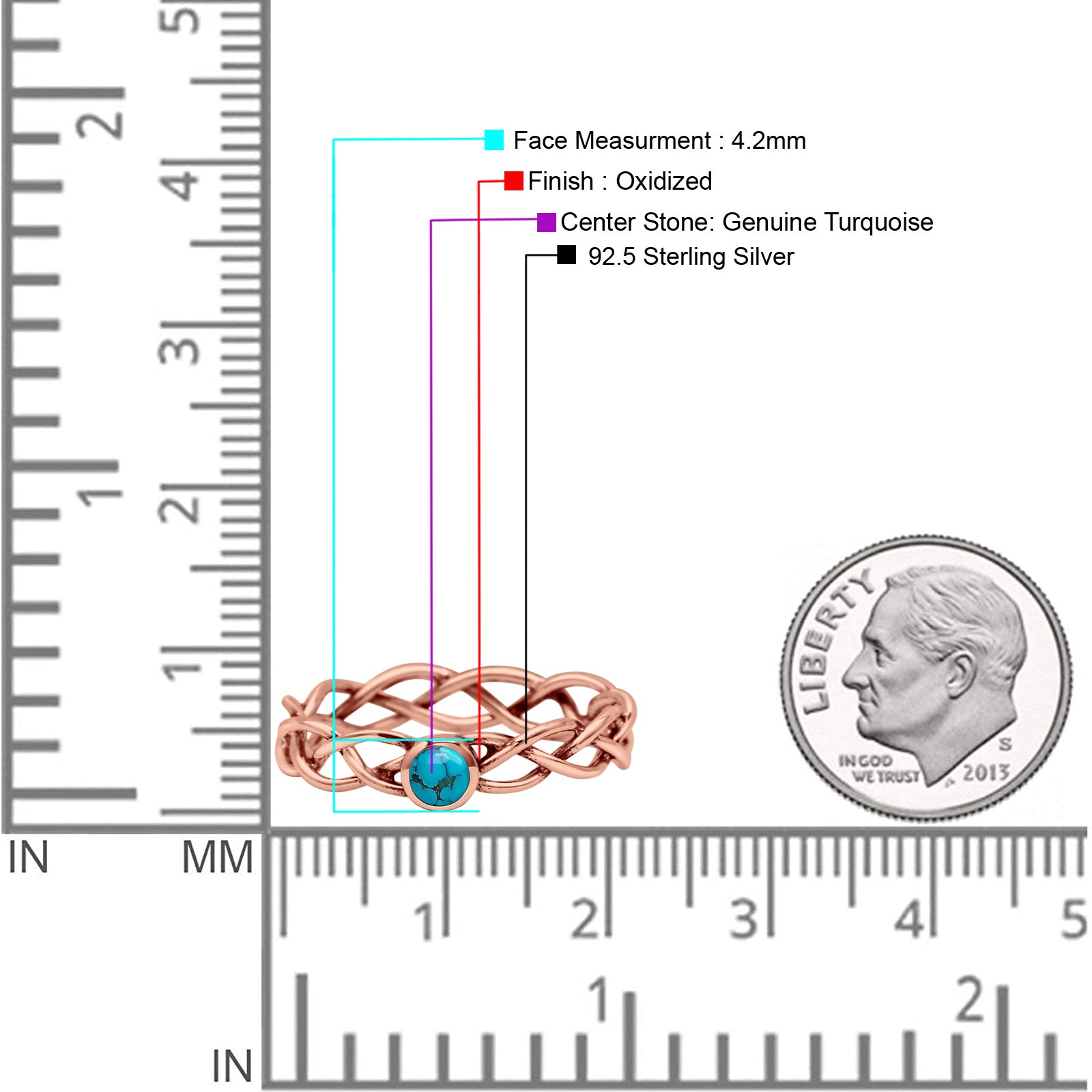 Infinity X Cross Weave Entangle Round Statement Fashion Ring Lab Created Opal Solid 925 Sterling Silver