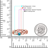 Infinity X Cross Weave Entangle Round Statement Fashion Ring Lab Created Opal Solid 925 Sterling Silver