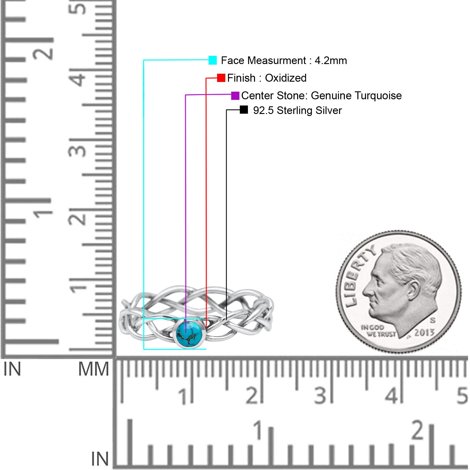 Infinity X Cross Weave Entangle Round Statement Fashion Ring Lab Created Opal Solid 925 Sterling Silver
