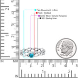 Infinity X Cross Weave Entangle Round Statement Fashion Ring Lab Created Opal Solid 925 Sterling Silver