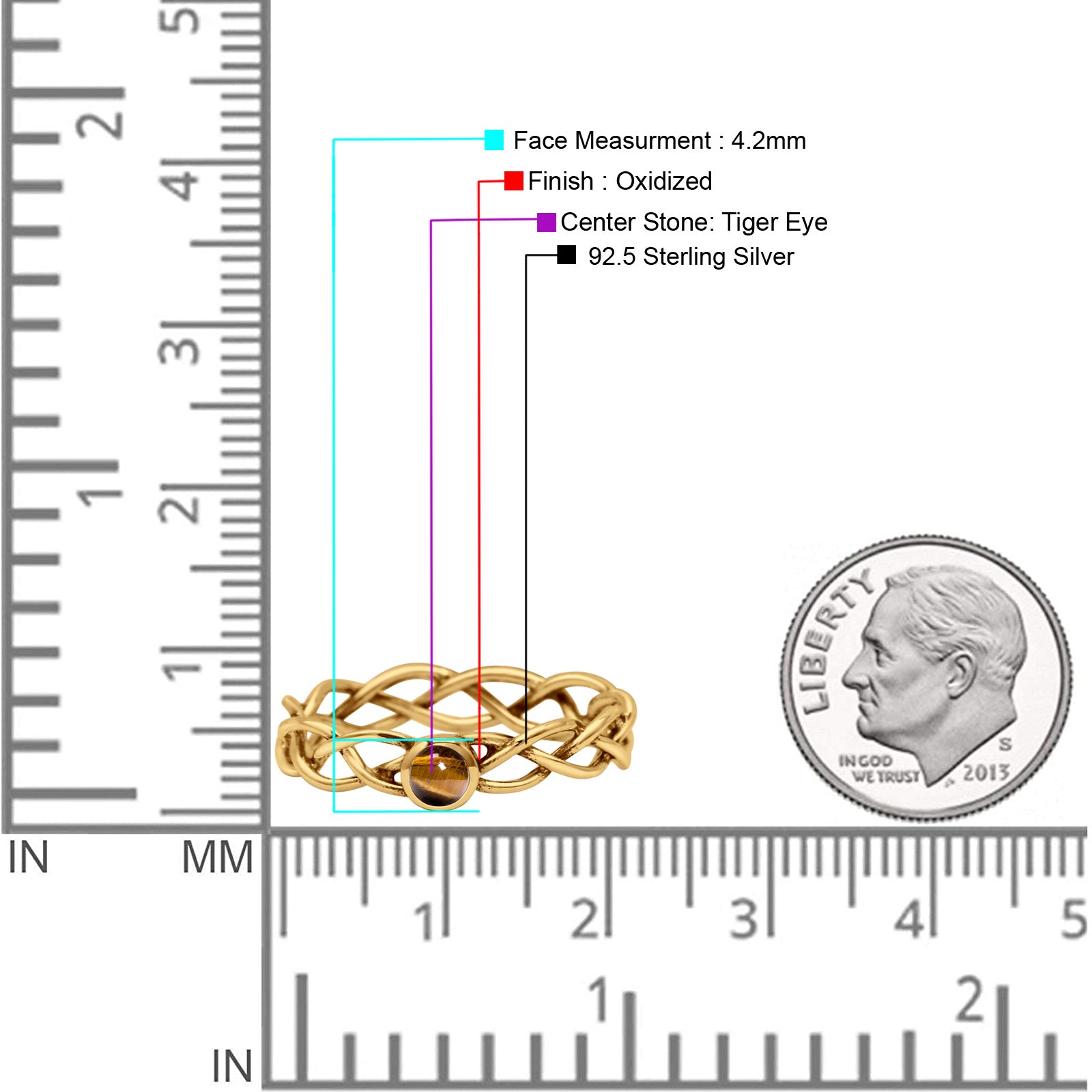 Infinity X Cross Weave Entangle Round Statement Fashion Ring Lab Created Opal Solid 925 Sterling Silver