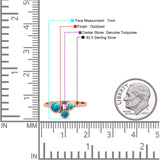 Three-Stone Lab Created Opal Ring 925 Sterling Silver