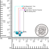 Three-Stone Lab Created Opal Ring 925 Sterling Silver