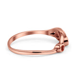 New Design Three Stone Petite Dainty Thumb Fashion Ring Lab Created Opal Solid 925 Sterling Silver