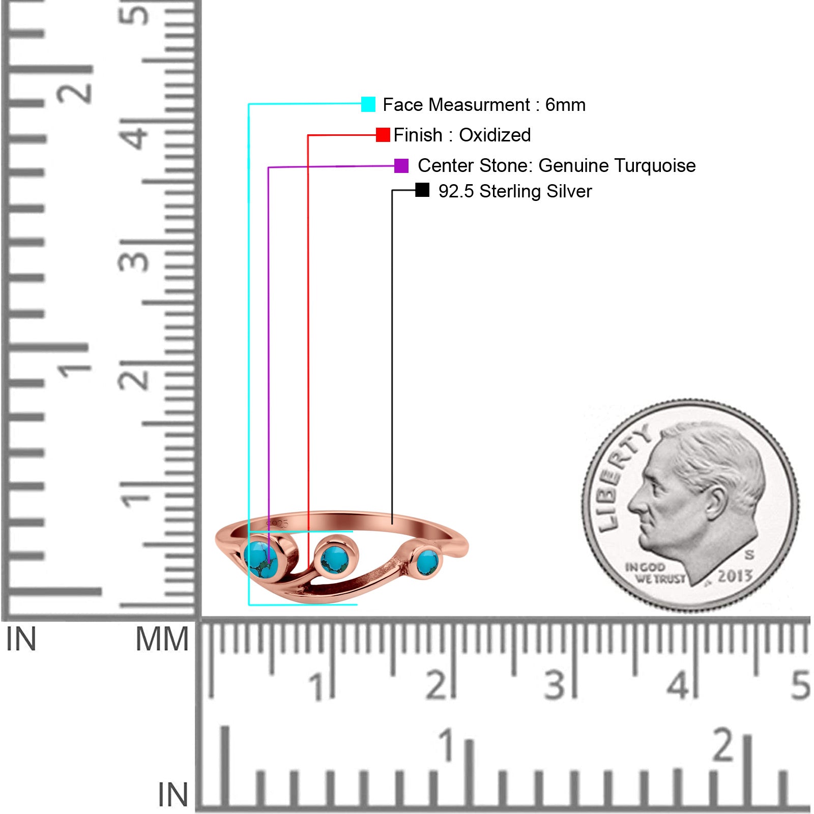 New Design Three Stone Petite Dainty Thumb Fashion Ring Lab Created Opal Solid 925 Sterling Silver