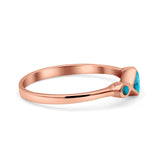 Square Vintage Style Petite Dainty Statement Fashion Thumb Ring Lab Created Opal 925 Sterling Silver