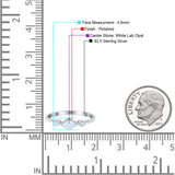 Square Vintage Style Petite Dainty Statement Fashion Thumb Ring Lab Created Opal 925 Sterling Silver