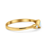 Square Vintage Style Petite Dainty Statement Fashion Thumb Ring Lab Created Opal 925 Sterling Silver