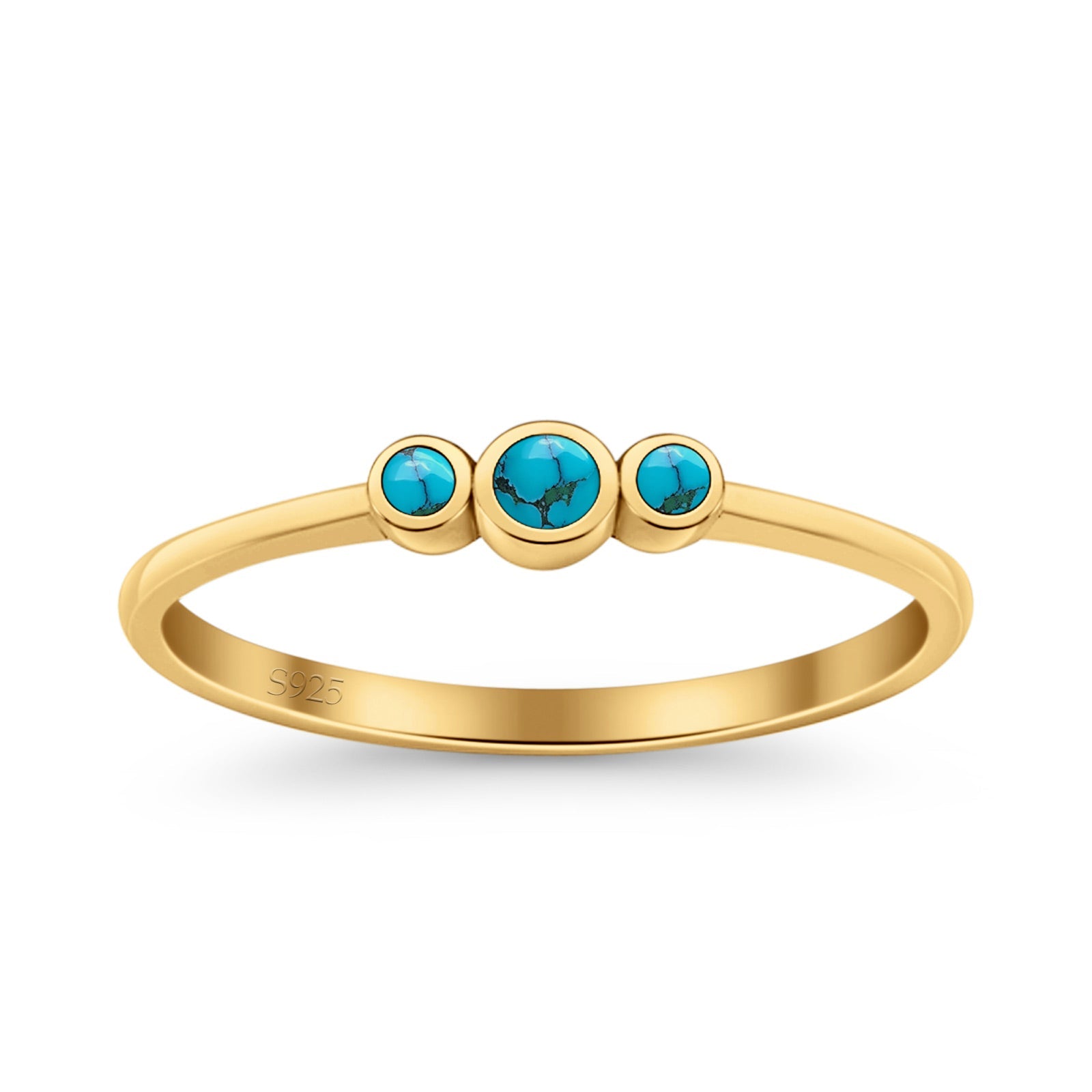 Three Stone Petite Dainty Thumb Fashion Ring Lab Created Opal Solid 925 Sterling Silver