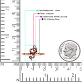 Snake Oxidized Thumb Ring Trendy Statement Fashion Ring Lab Created Opal 925 Sterling Silver