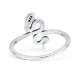 Snake Oxidized Thumb Ring Trendy Statement Fashion Ring Lab Created Opal 925 Sterling Silver