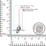 Snake Oxidized Thumb Ring Trendy Statement Fashion Ring Lab Created Opal 925 Sterling Silver