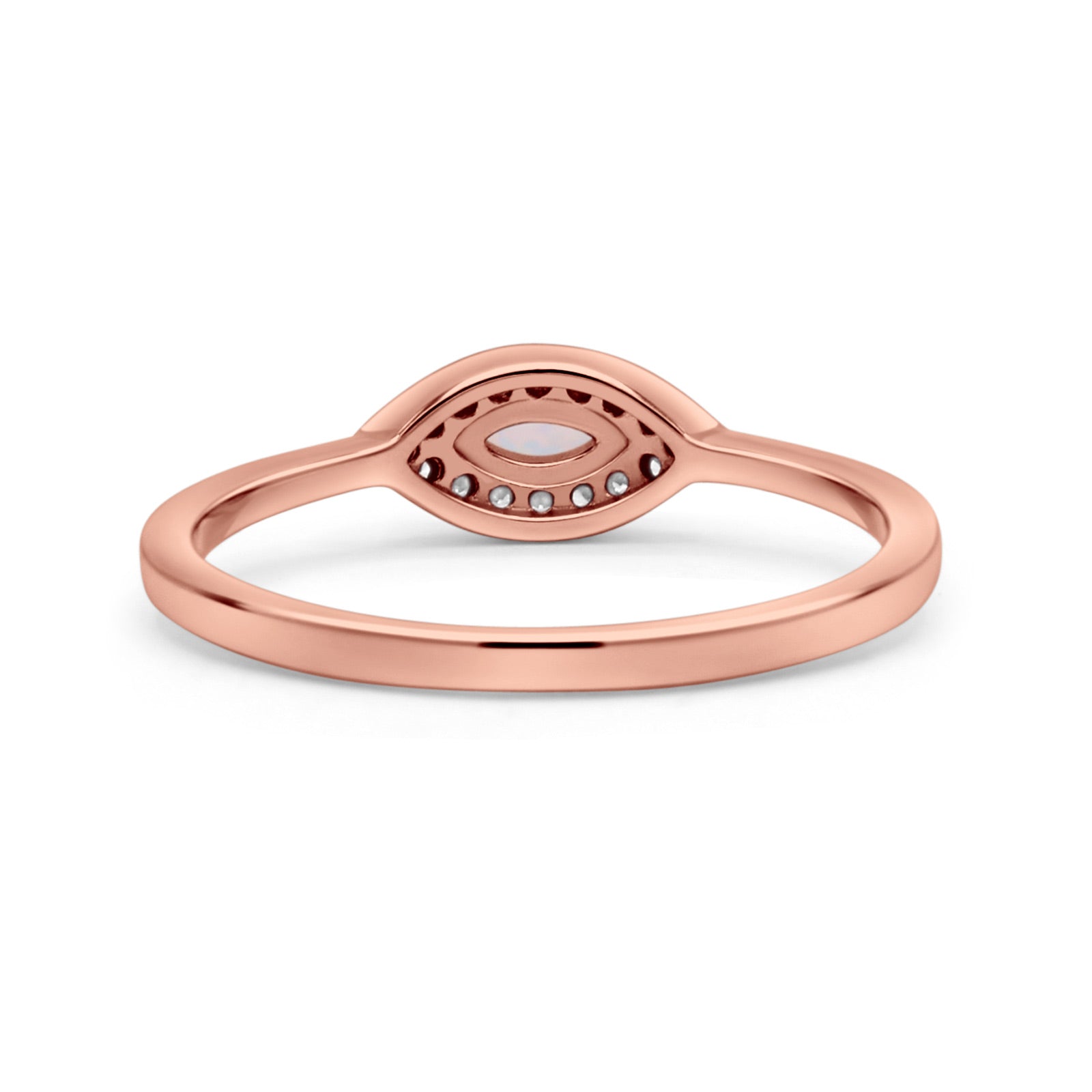 Eye Rhodium Plated Thumb Ring Trendy Statement Fashion Ring Lab Created Opal 925 Sterling Silver