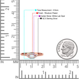 Eye Rhodium Plated Thumb Ring Trendy Statement Fashion Ring Lab Created Opal 925 Sterling Silver