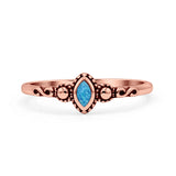 Marquise Oxidized Thumb Ring Statement New Fashion Ring Lab Created Opal 925 Sterling Silver