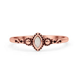 Marquise Oxidized Thumb Ring Statement New Fashion Ring Lab Created Opal 925 Sterling Silver