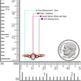 Marquise Oxidized Thumb Ring Statement New Fashion Ring Lab Created Opal 925 Sterling Silver