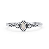 Marquise Oxidized Thumb Ring Statement New Fashion Ring Lab Created Opal 925 Sterling Silver