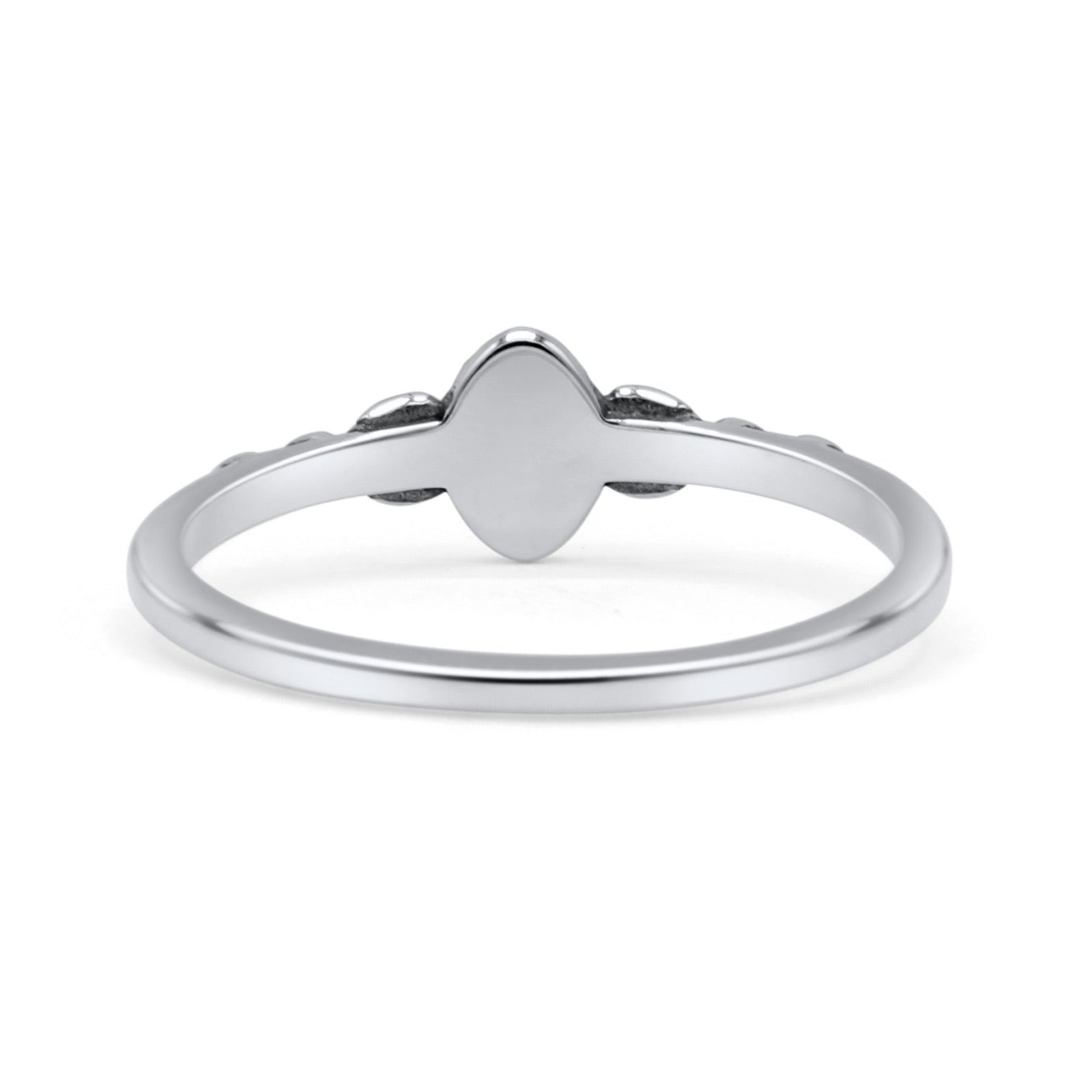 Marquise Oxidized Thumb Ring Statement New Fashion Ring Lab Created Opal 925 Sterling Silver