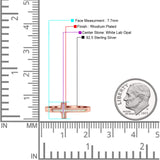 Sideways Cross Ring Fashion Lab Created Opal 925 Sterling Silver