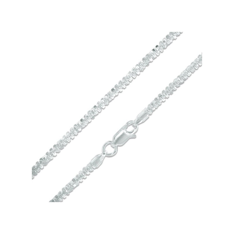 1.4MM Criss Cross Chain .925 Solid Sterling Silver Available In 16-20 Inches