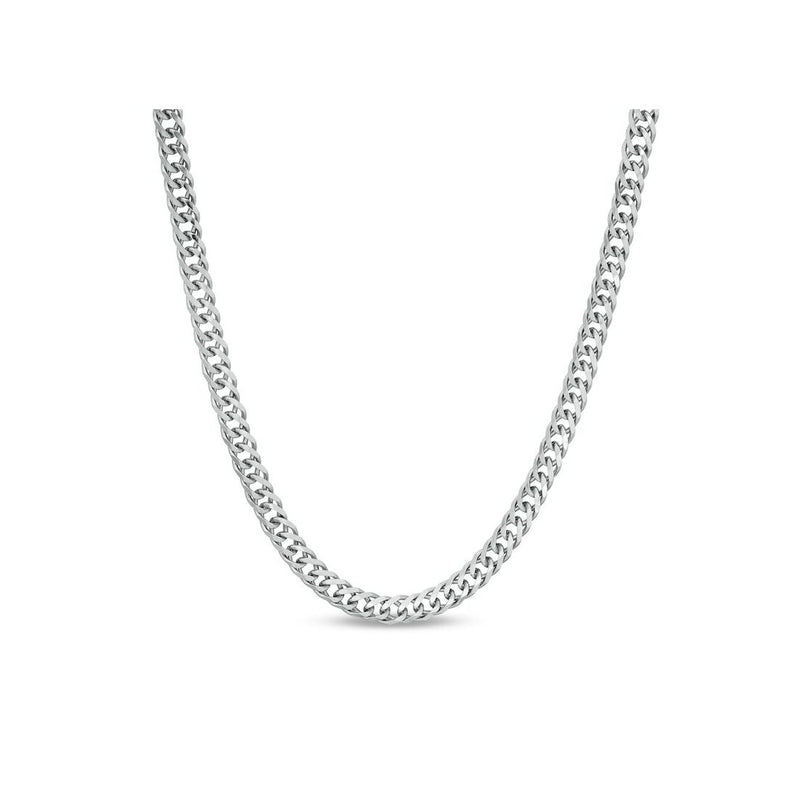 7.5MM Double Link Chain .925 Sterling Silver Length "8-28" Inches