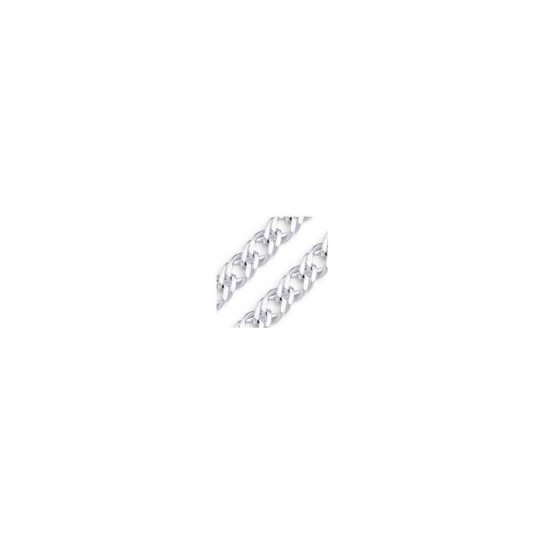 7.5MM Double Link Chain .925 Sterling Silver Length "8-28" Inches