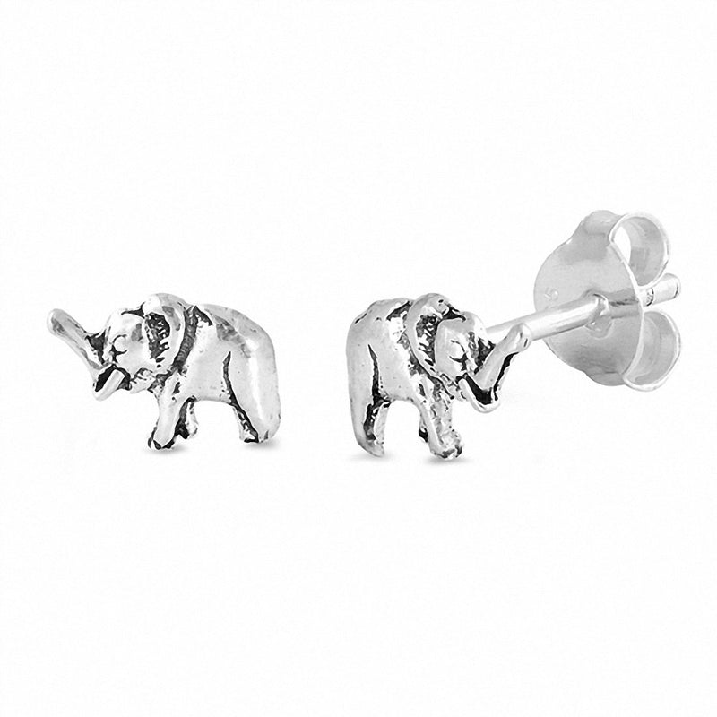 Tiny Elephant Stud Earrings