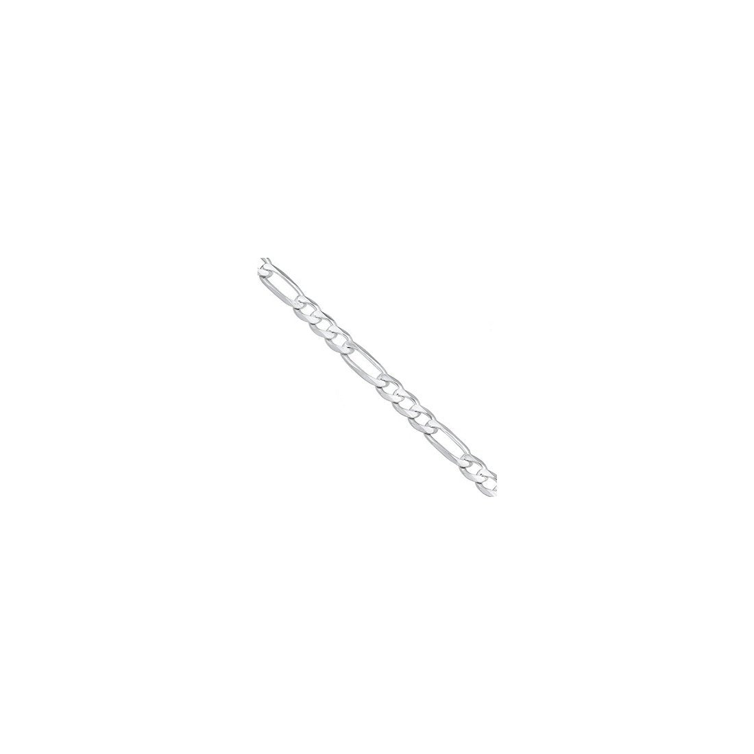 9MM 220 Figaro Link Chain .925 Solid Sterling Silver Sizes "8-36"