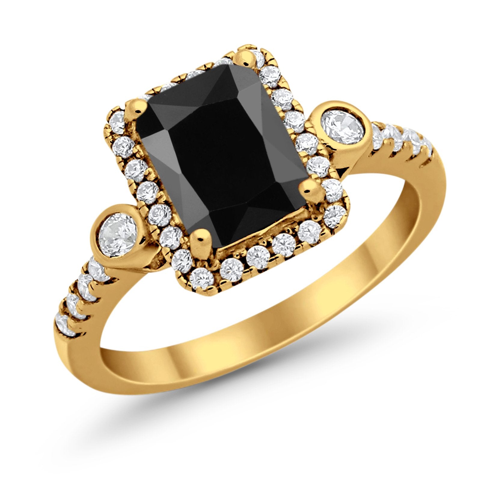 Halo Weddding Bridal Promise Ring Simulated Cubic Zirconia 925 Sterling Silver
