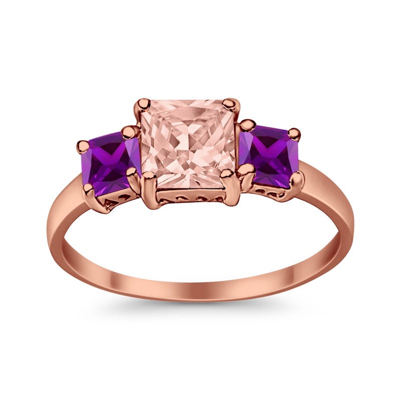 Halo Art Deco Wedding Ring Round Simulated Cubic Zirconia 925 Sterling Silver