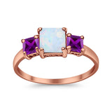 Halo Art Deco Wedding Ring Round Simulated Cubic Zirconia 925 Sterling Silver