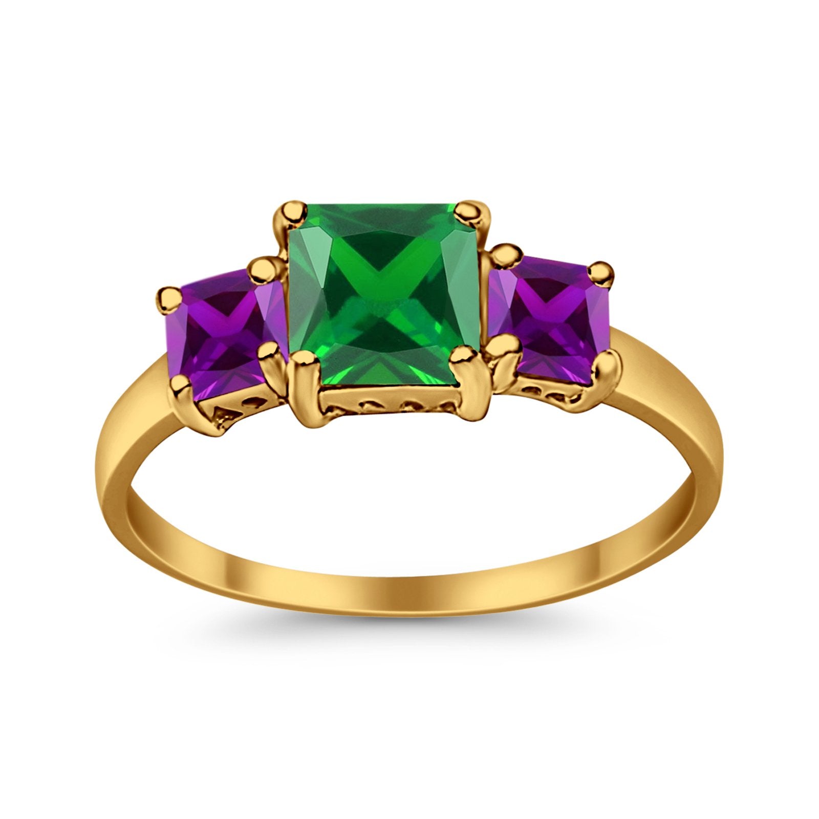 Halo Art Deco Wedding Ring Round Simulated Cubic Zirconia 925 Sterling Silver