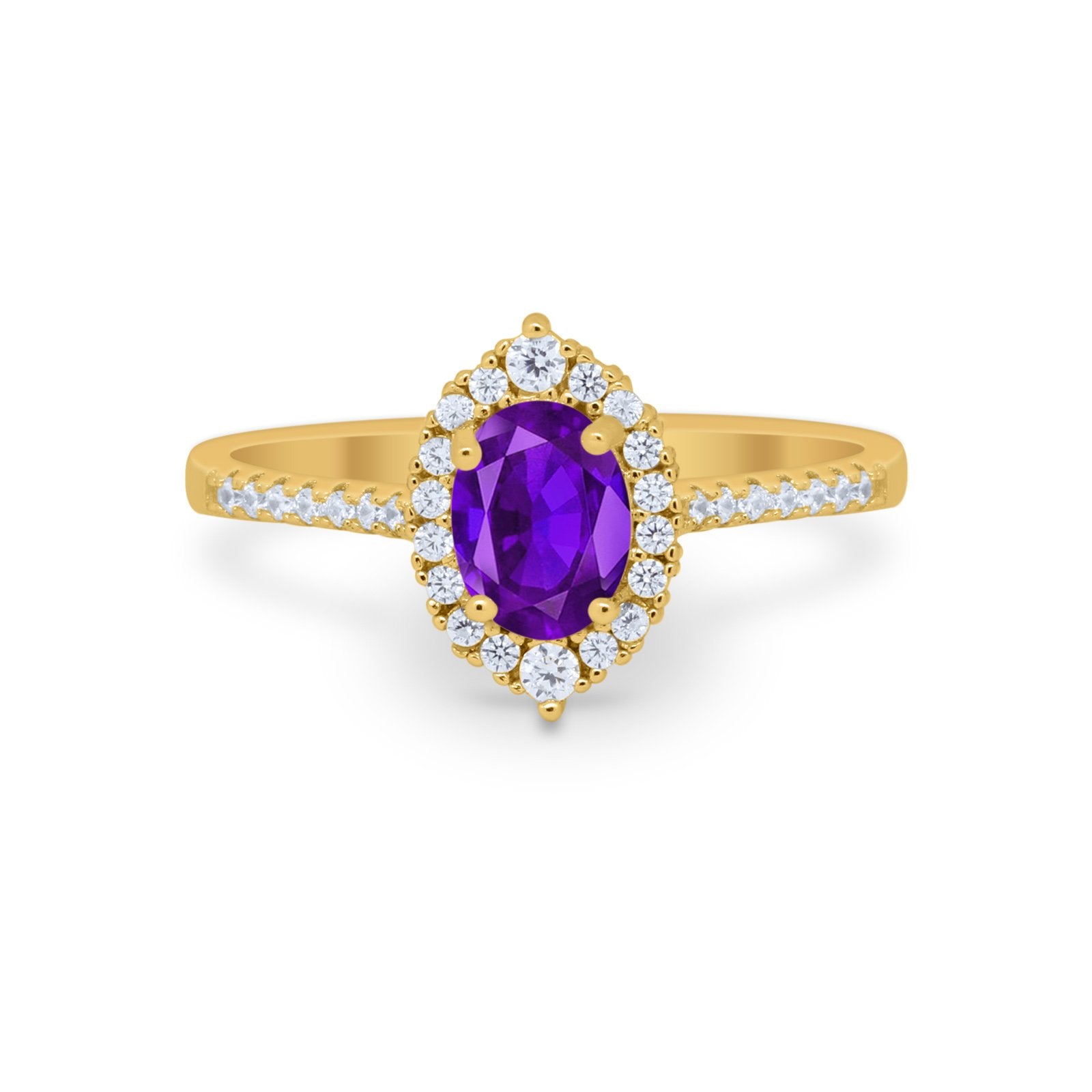Oval Wedding Ring Vintage Round Simulated Cubic Zirconia 925 Sterling Silver
