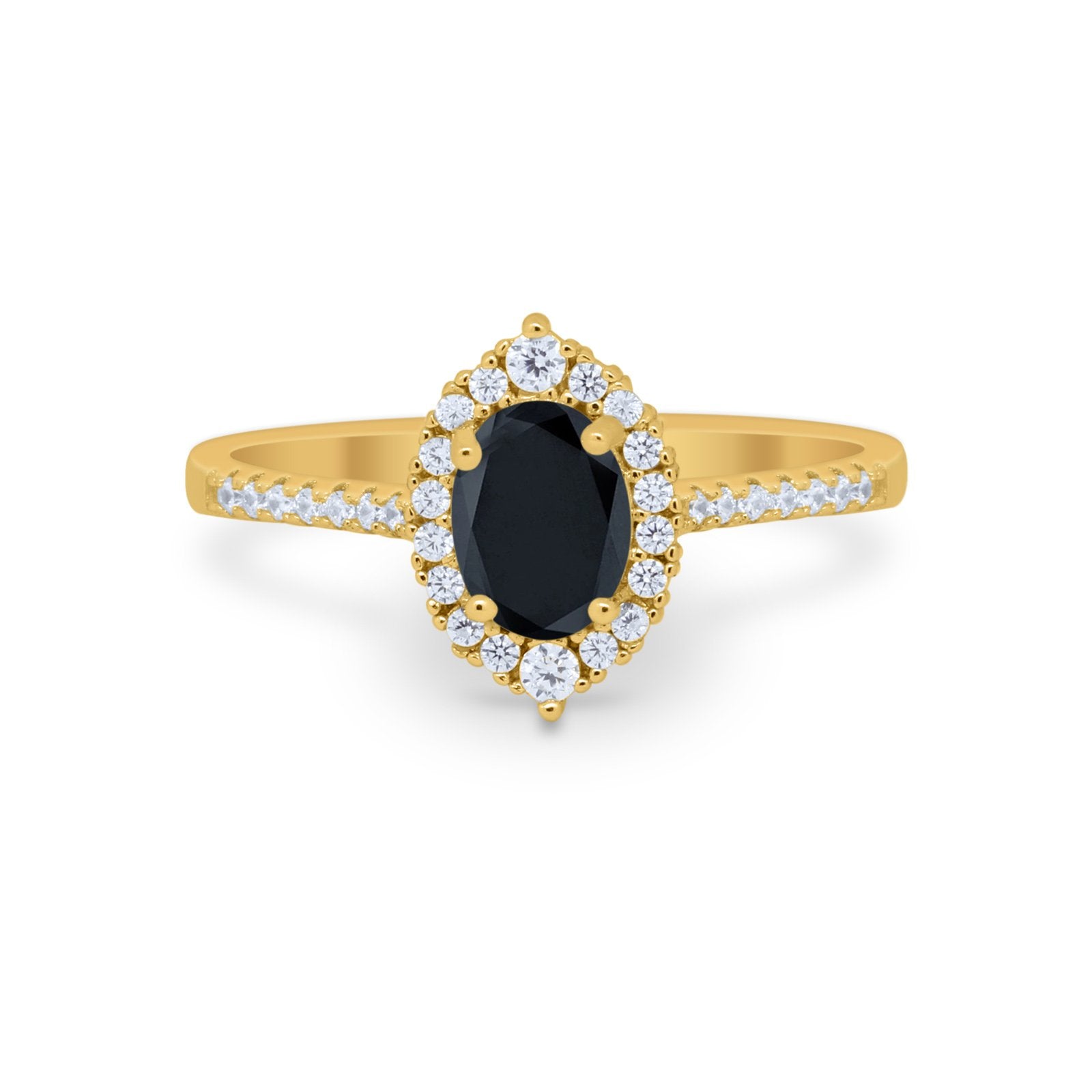 Oval Wedding Ring Vintage Round Simulated Cubic Zirconia 925 Sterling Silver