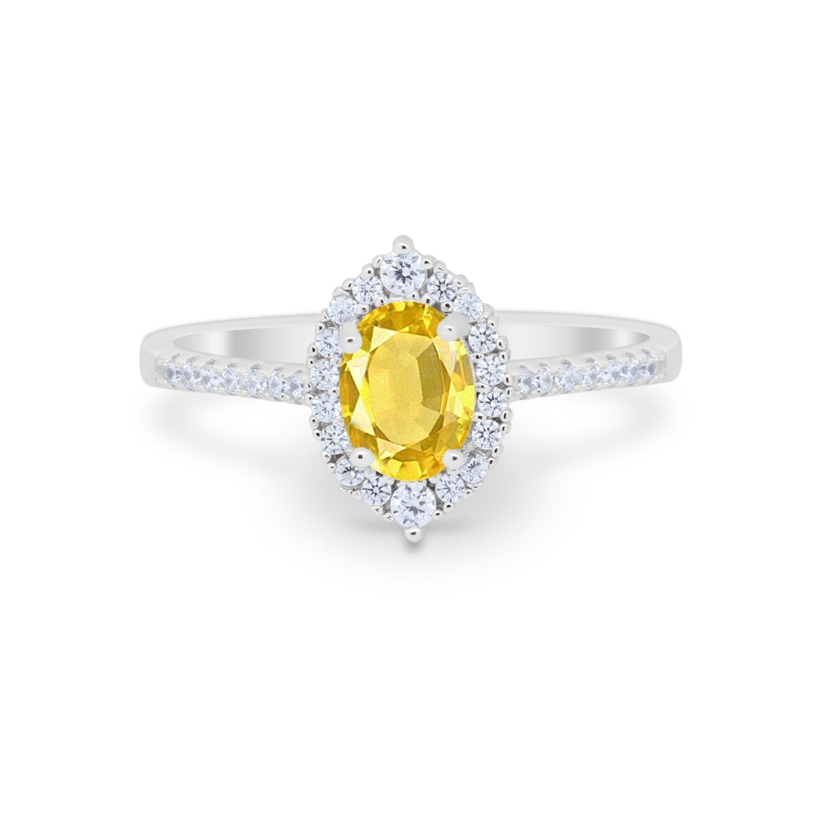 Oval Wedding Ring Vintage Round Simulated Cubic Zirconia 925 Sterling Silver