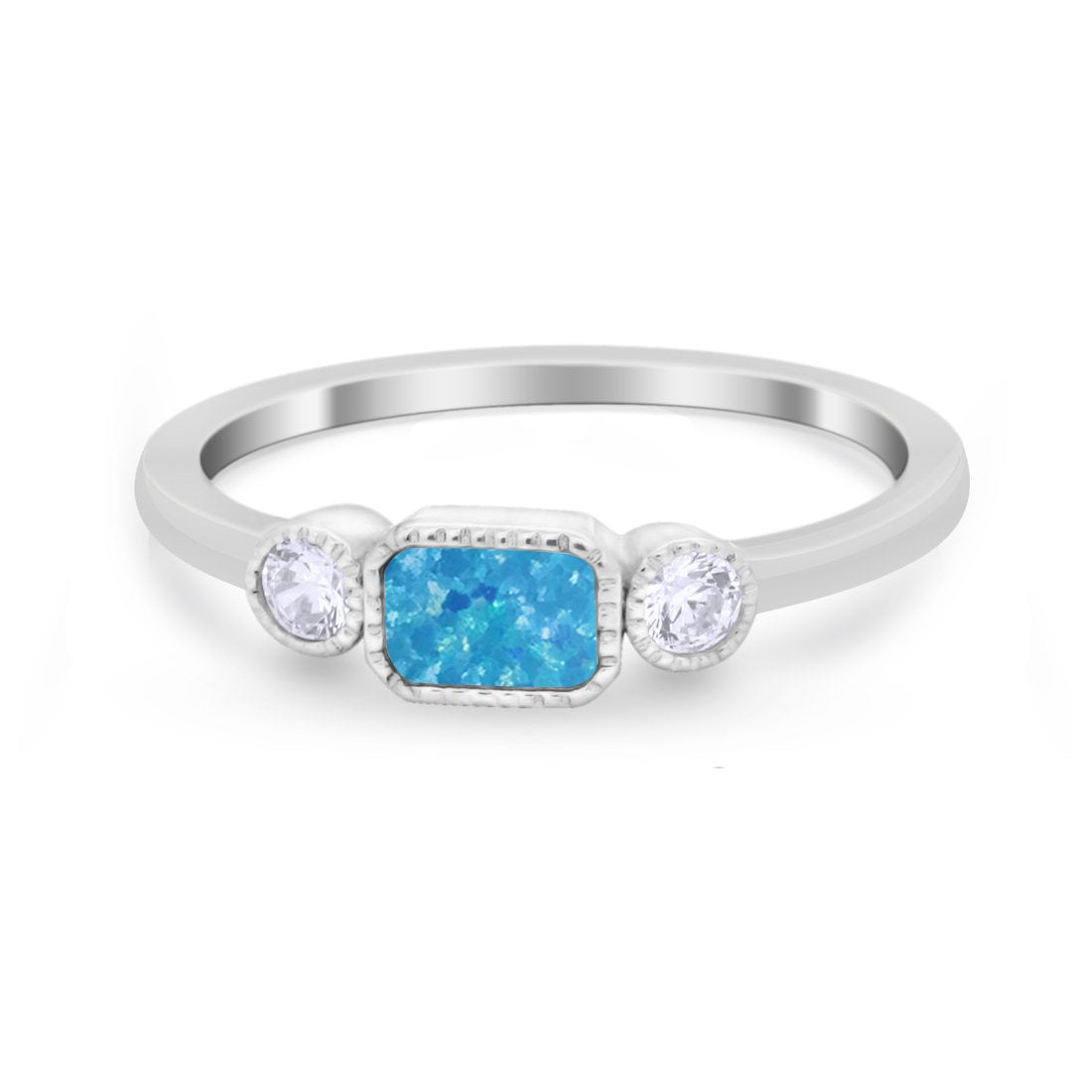 Petite Dainty Fashion Thumb Ring Simulated Cubic Zirconia 925 Sterling Silver