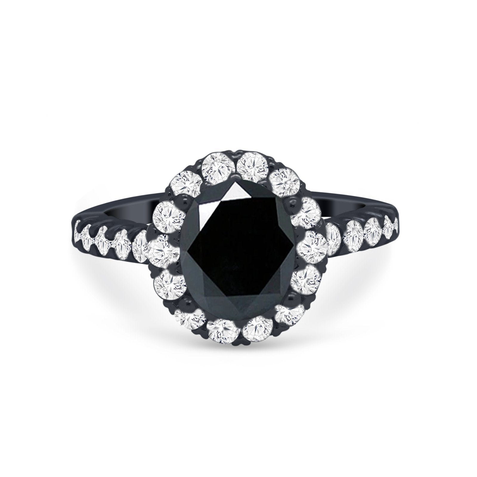 Solitaire Accent Wedding Ring Simulated Cubic Zirconia 925 Sterling Silver