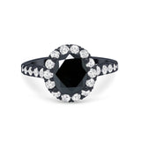 Solitaire Accent Wedding Ring Simulated Cubic Zirconia 925 Sterling Silver