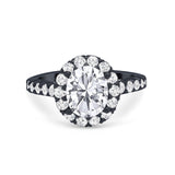 Solitaire Accent Wedding Ring Simulated Cubic Zirconia 925 Sterling Silver