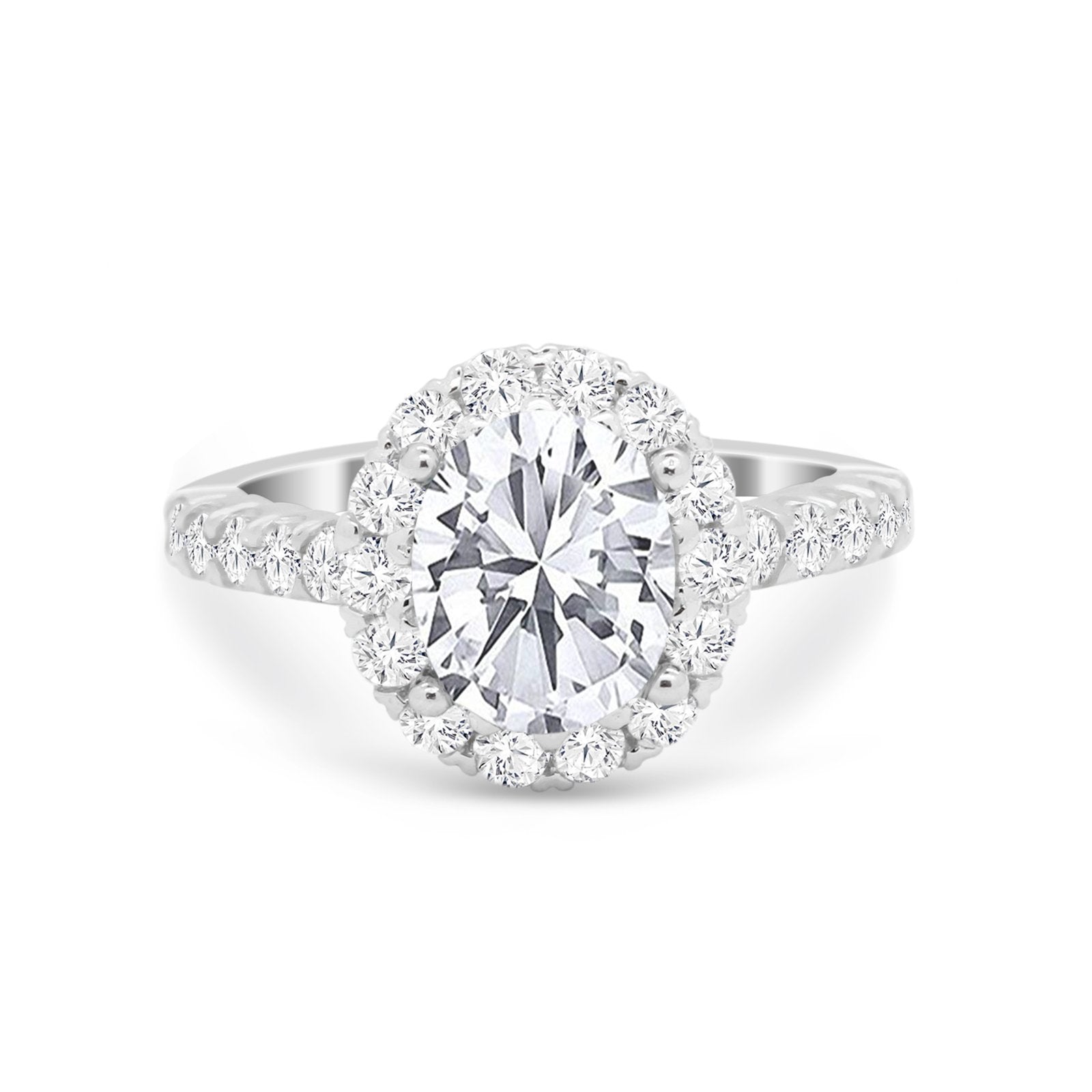 Solitaire Accent Wedding Ring Simulated Cubic Zirconia 925 Sterling Silver