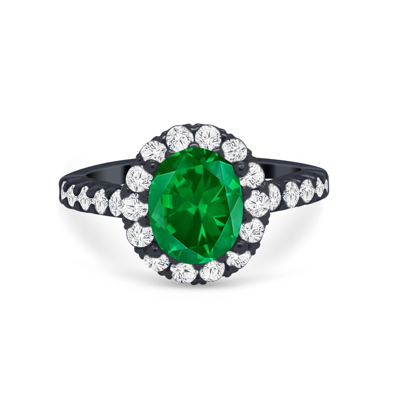 Solitaire Accent Wedding Ring Simulated Cubic Zirconia 925 Sterling Silver