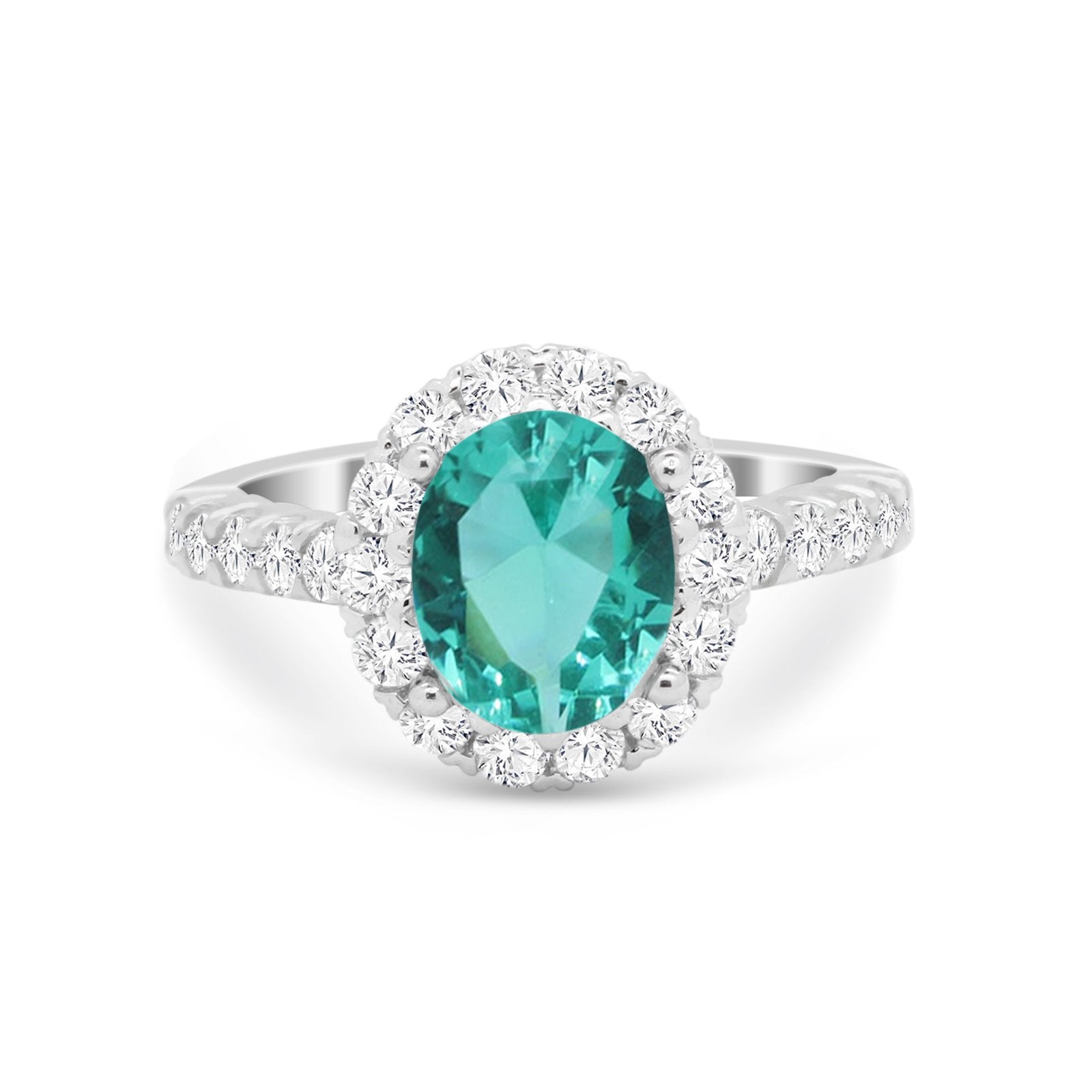 Solitaire Accent Wedding Ring Simulated Cubic Zirconia 925 Sterling Silver