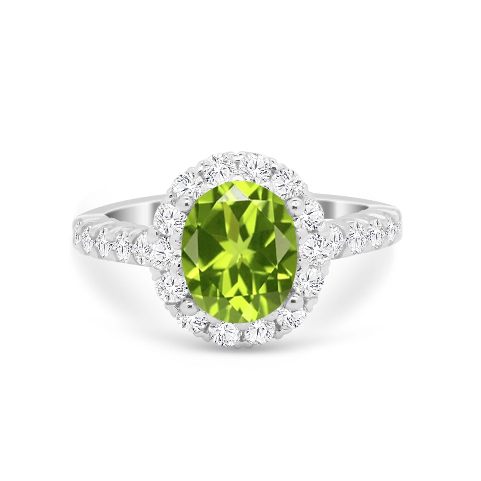 Solitaire Accent Wedding Ring Simulated Cubic Zirconia 925 Sterling Silver