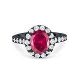 Solitaire Accent Wedding Ring Simulated Cubic Zirconia 925 Sterling Silver