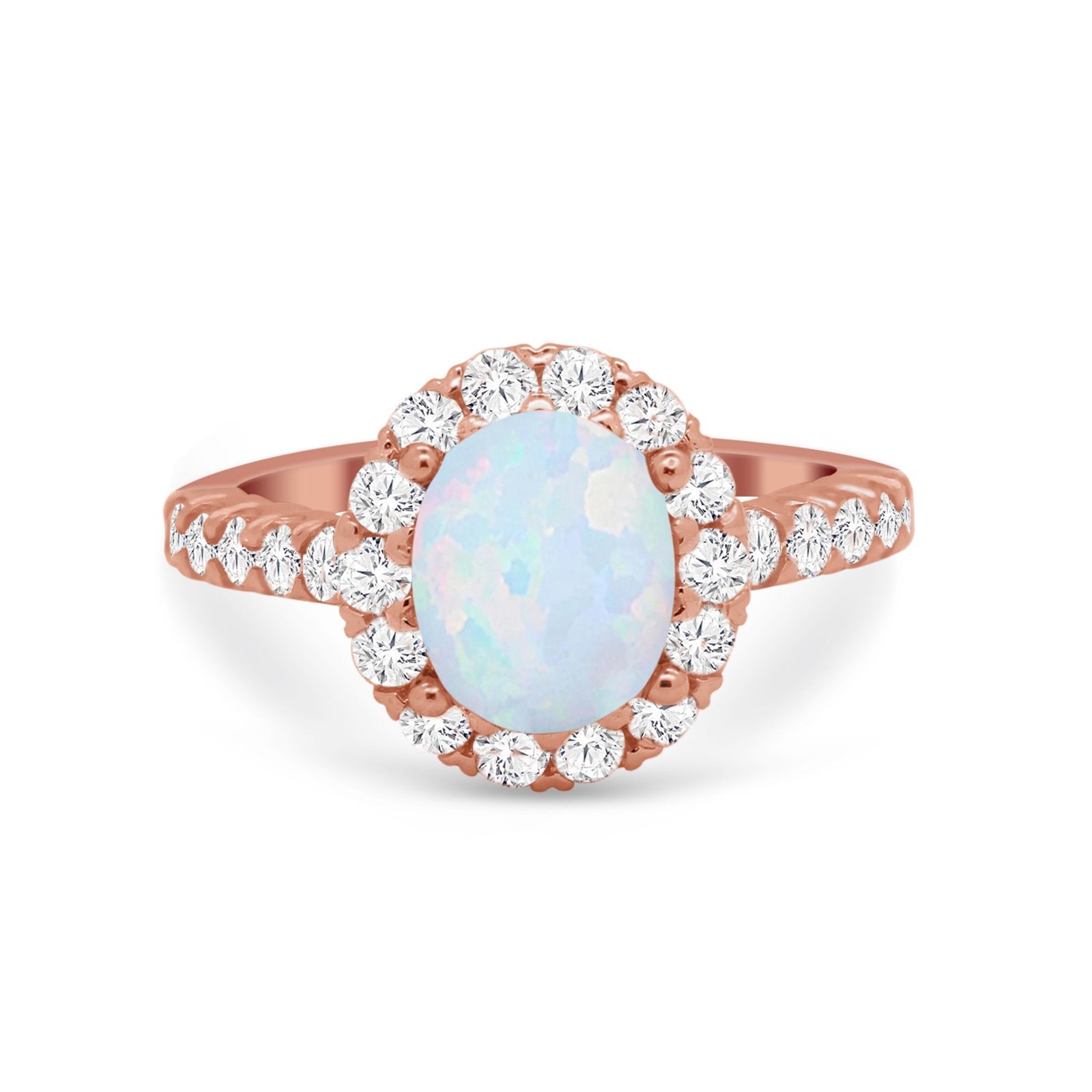 Solitaire Accent Wedding Ring Simulated Cubic Zirconia 925 Sterling Silver