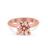 Solitaire Cushion Cut Engagement Ring Simulated Cubic Zirconia 925 Sterling Silver Cushion Cut Ring