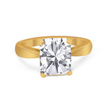 Solitaire Wedding Ring Simulated Cubic Zirconia 925 Sterling Silver
