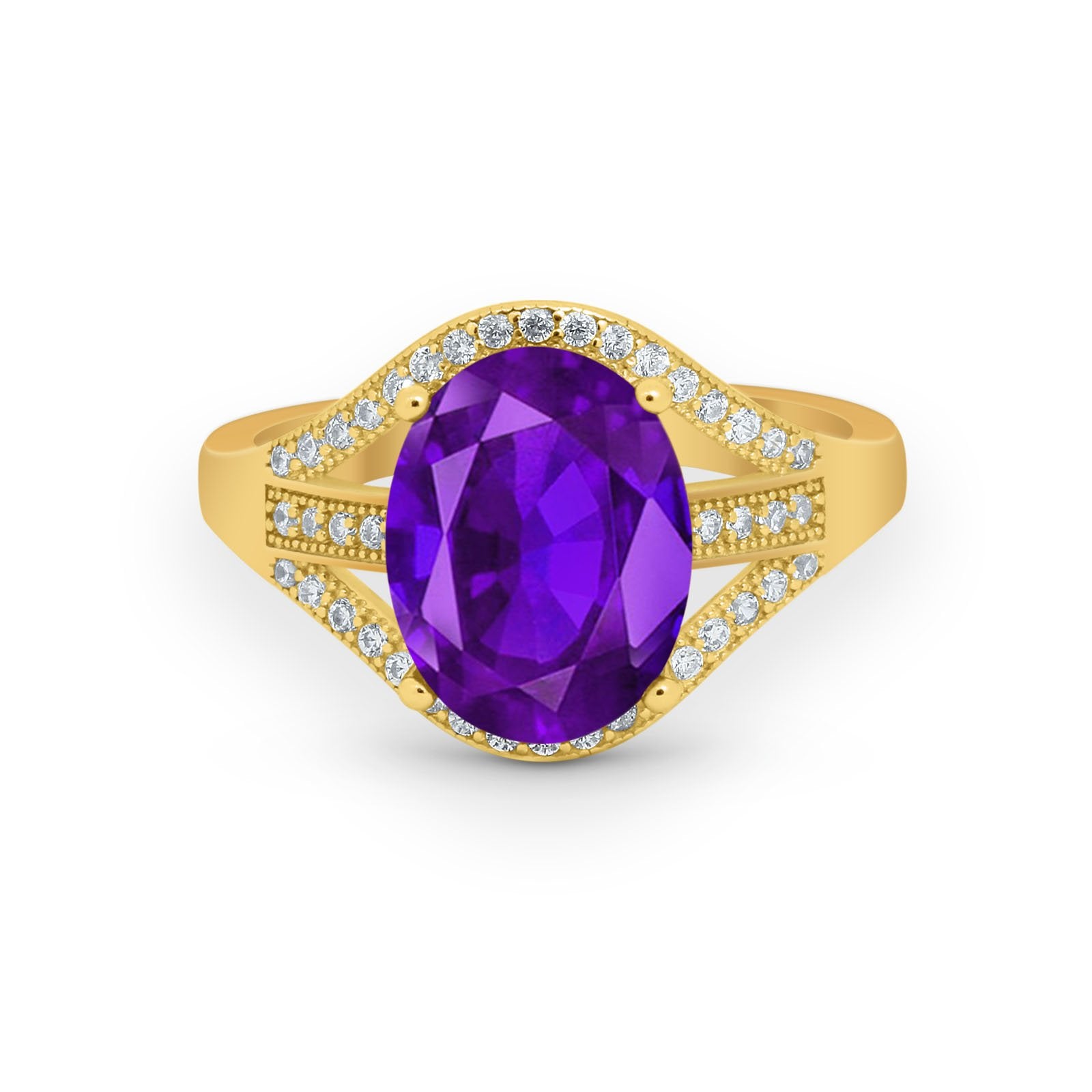 Art Deco Engagement Bridal Ring Simulated Cubic Zirconia 925 Sterling Silver BA1059