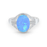 Art Deco Engagement Bridal Ring Simulated Cubic Zirconia 925 Sterling Silver BA1059
